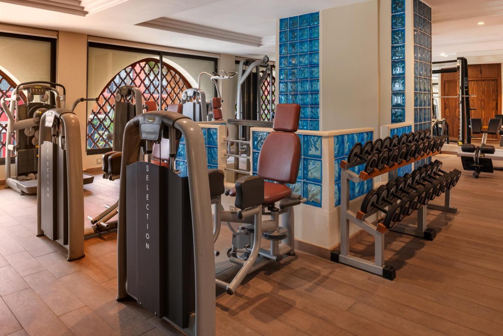 Hivernage Hotel & Spa Marrákes Kültér fotó The gym at the hotel