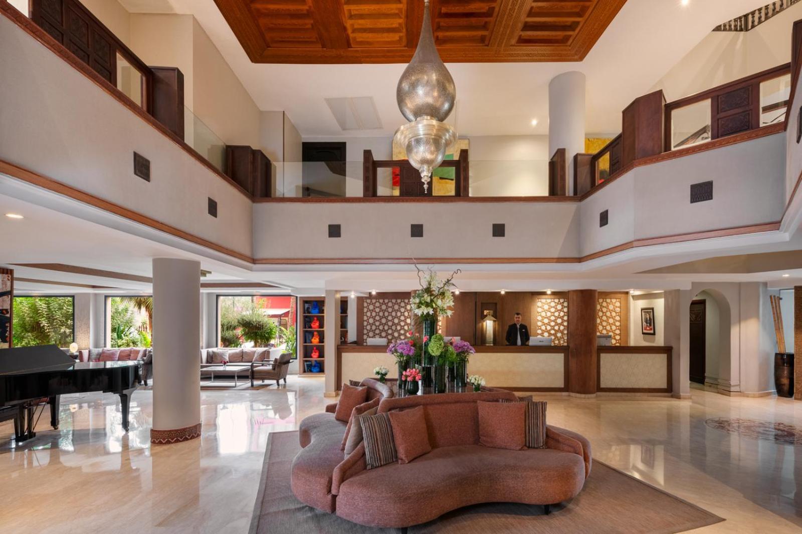 Hivernage Hotel & Spa Marrákes Kültér fotó The lobby of the hotel